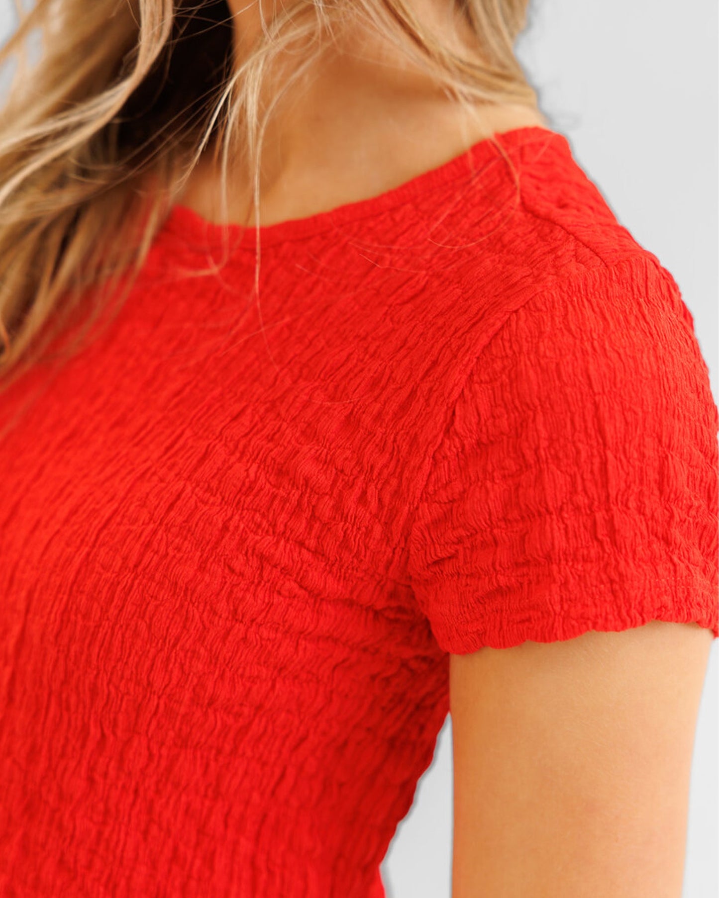 Popcorn Smocked Top