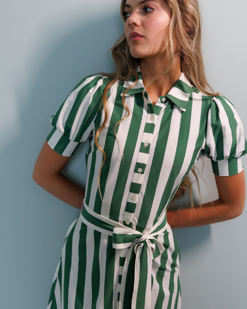 Super Stripe Shirt Dress