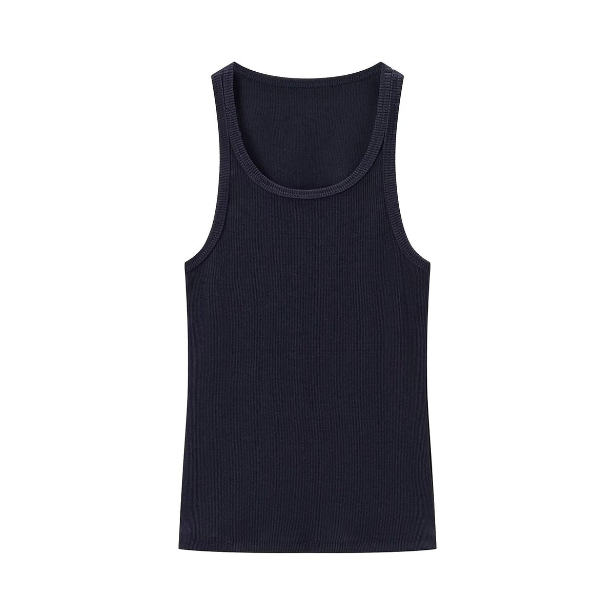 Spring Women Clothing Sexy Sexy round Neck Sleeveless Rib Sling Top