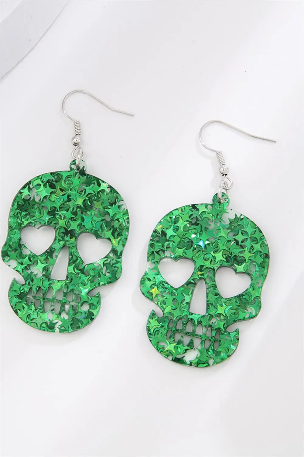 Halloween Skull Acrylic Drop Earrings
