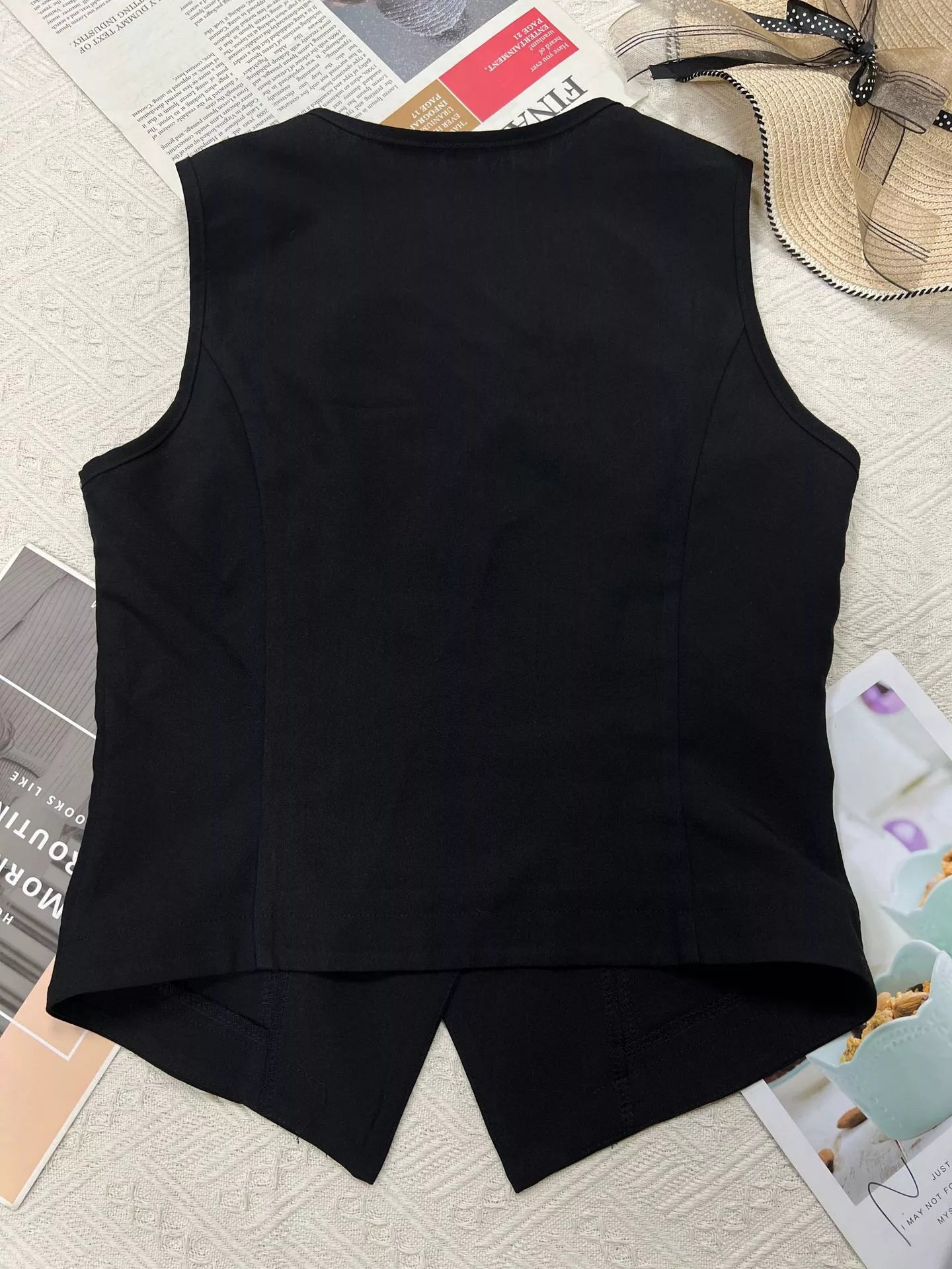 Slim Fit Button Up Vest