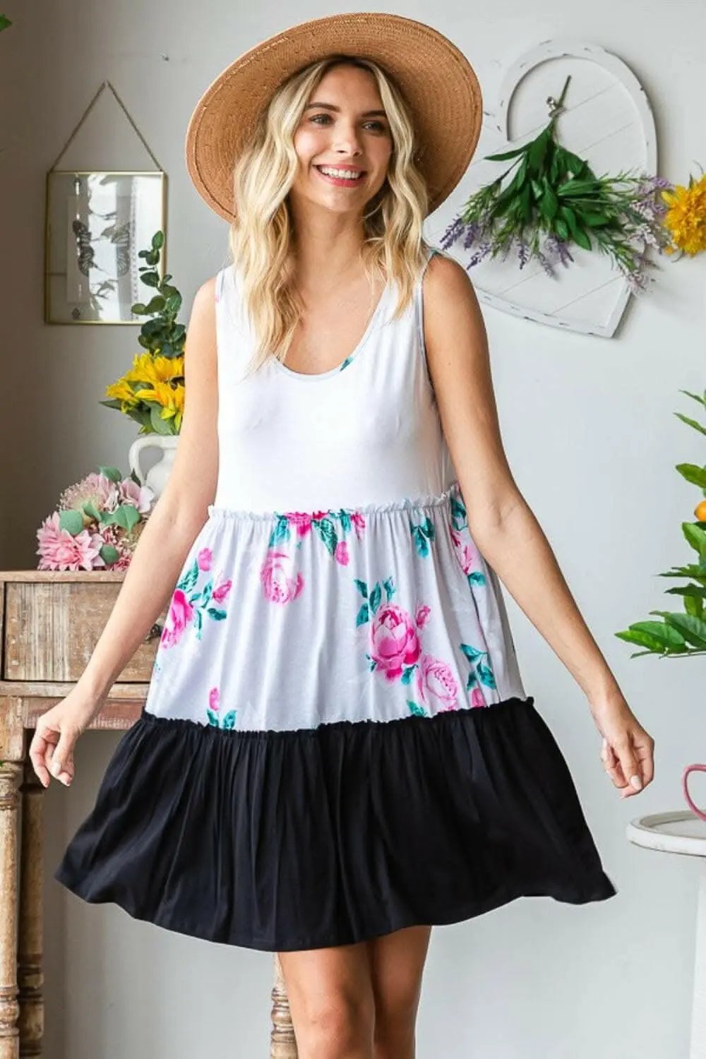 Trendsi Maternity Tiered Frill Midi Dress Ivory