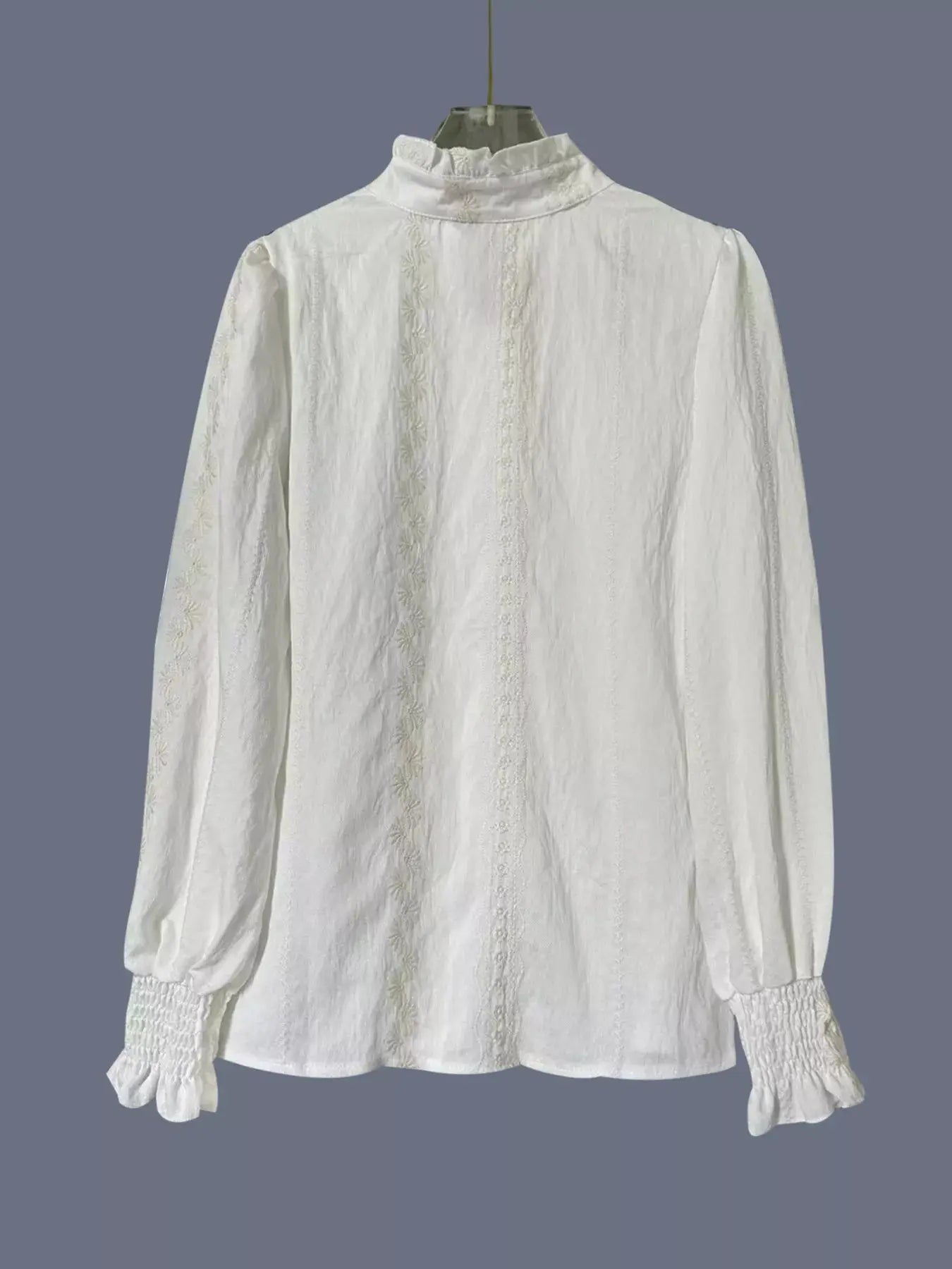 Lace Detail Button Up Shirt