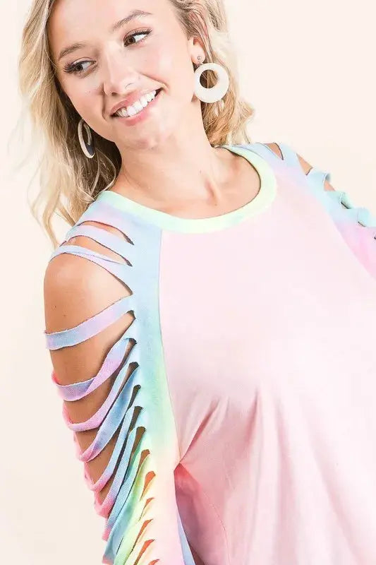 Women's T-Shirt Women's Tee - Tie Dye - Casual Jersey Knit Top