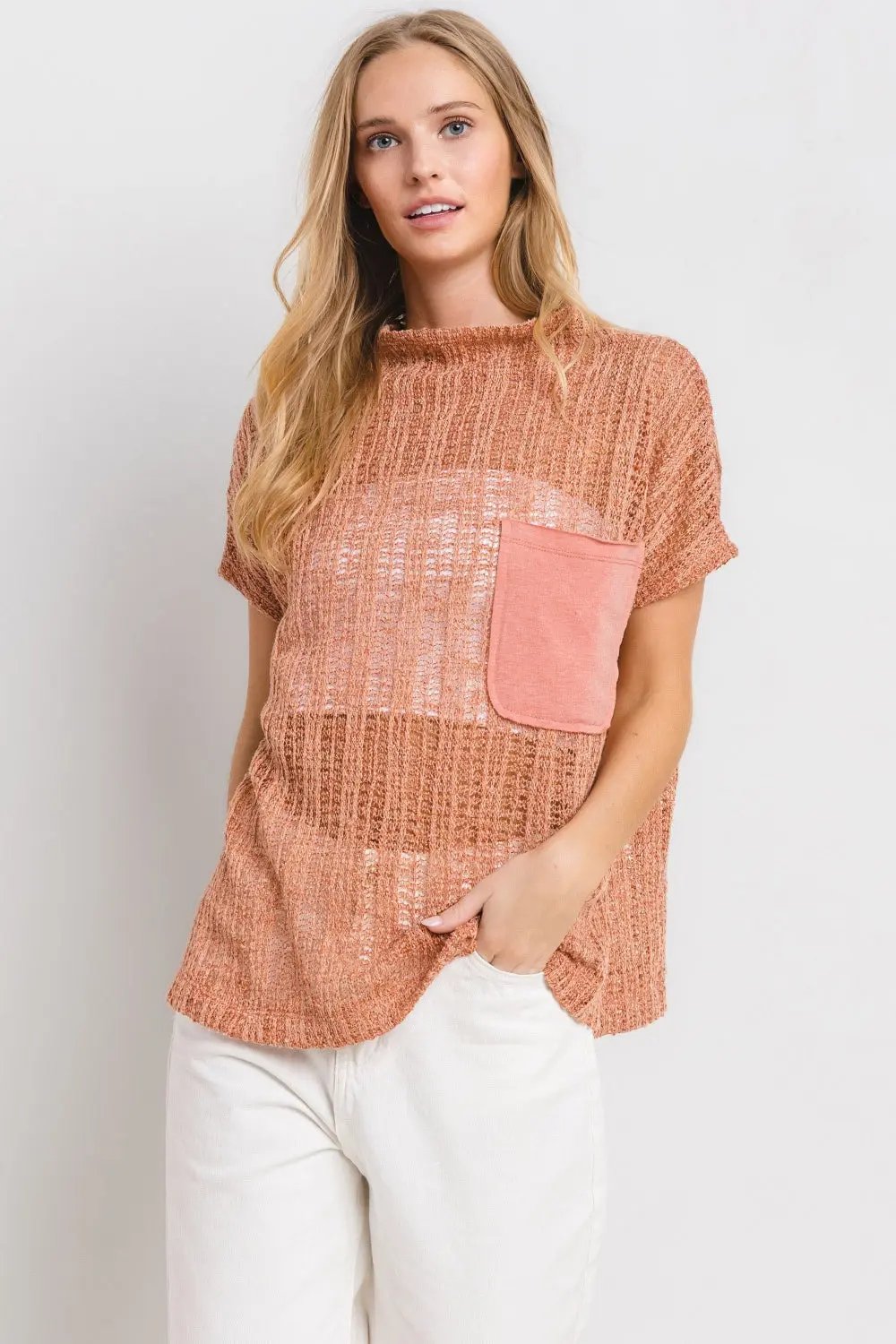 Accessories Trendsi Crochet Cover-Up Women's Boho Mock Neck Top Elegant & Lightweight