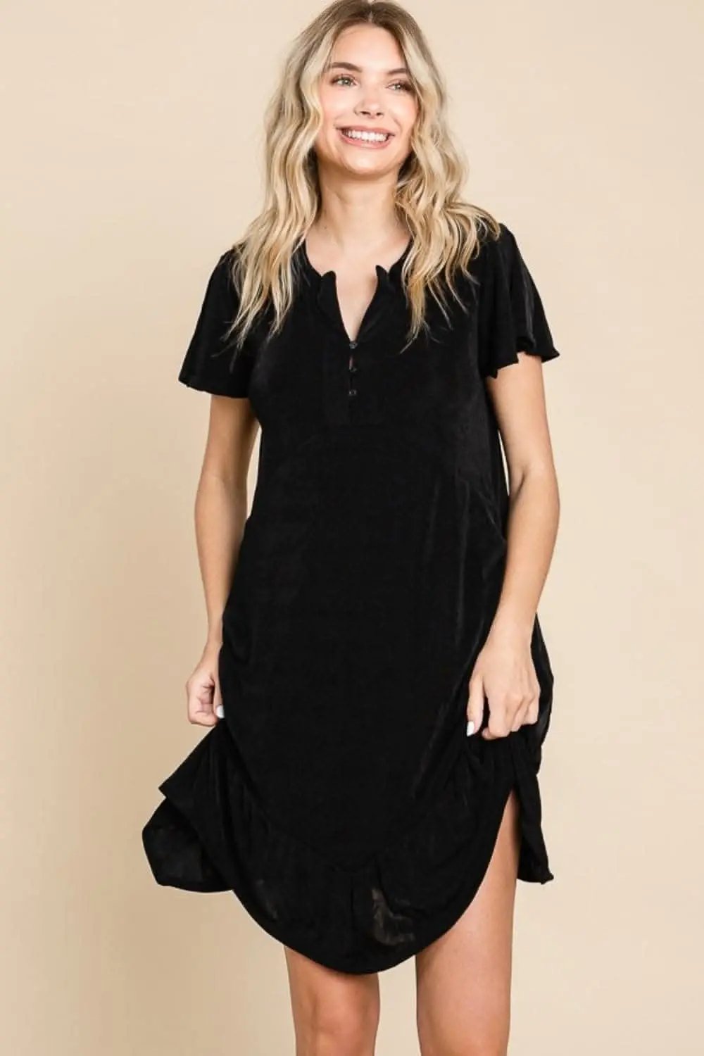 Dresses Trendsi Culture Code notched dress - chic style