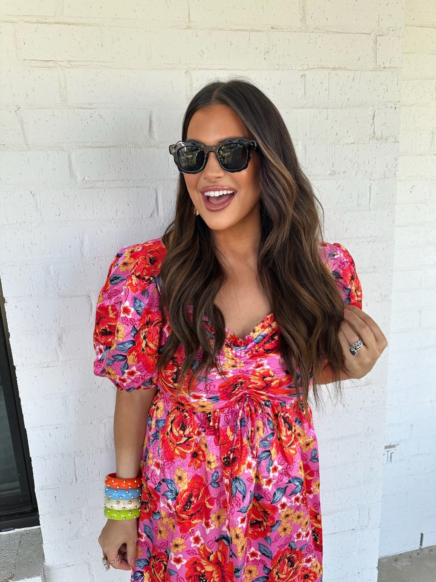 Hannah Elastic Waist Mini Dress - Daisy Days