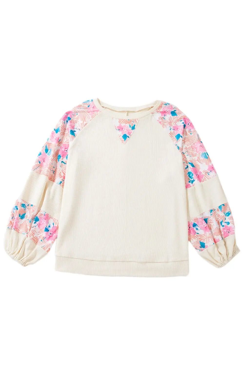 Women's Blouse - Apricot Floral Textured - Southern Belle Style
