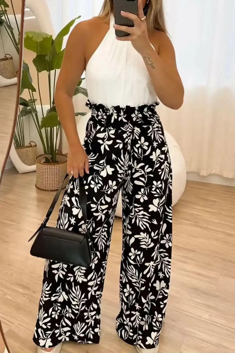 Pants Trendsi just arrived - Chic high waist patterned trousers