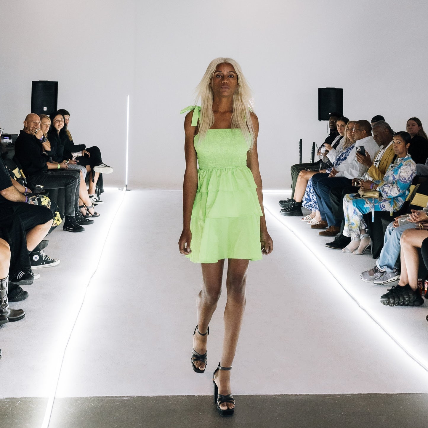 LAFW Green Dress by Moda X