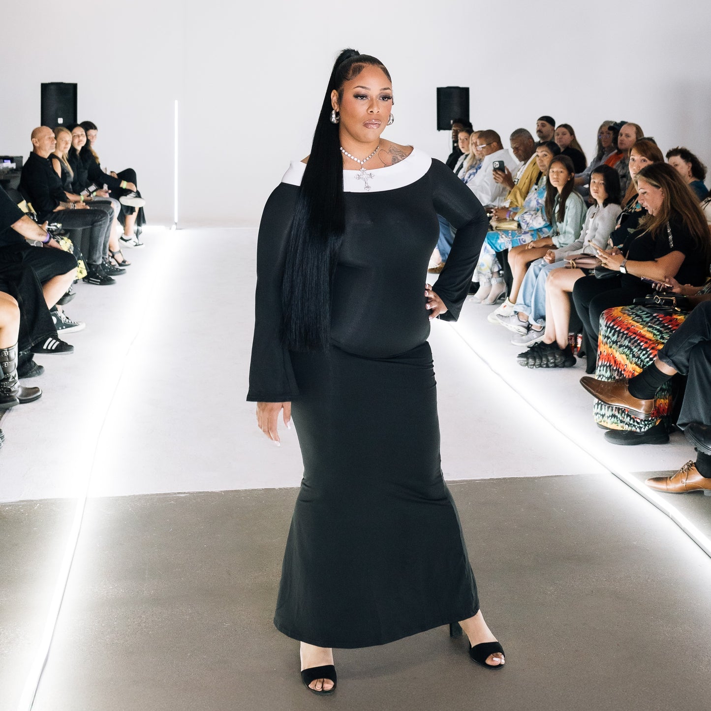 LAFW Black Dress by Moda X