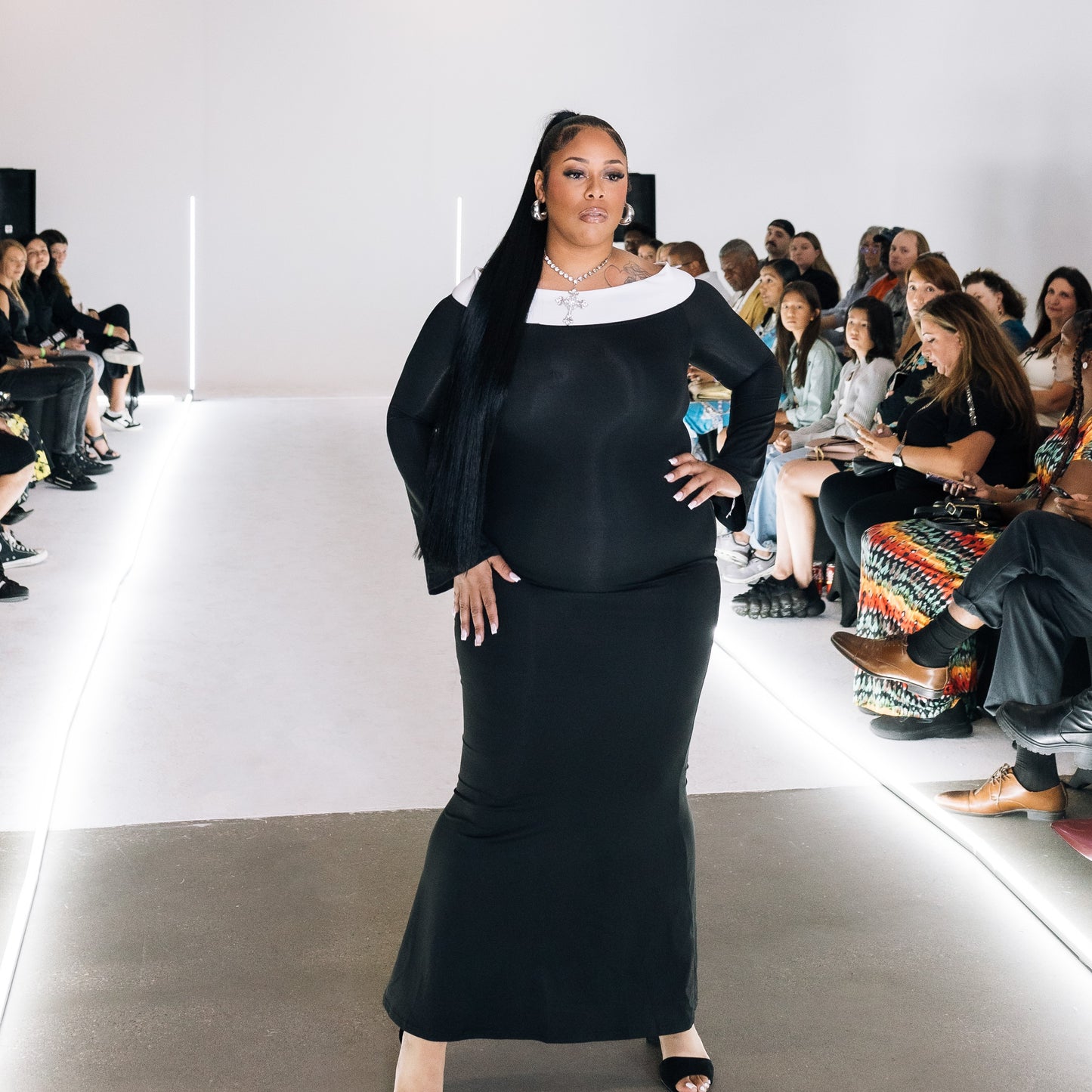 LAFW Black Dress by Moda X