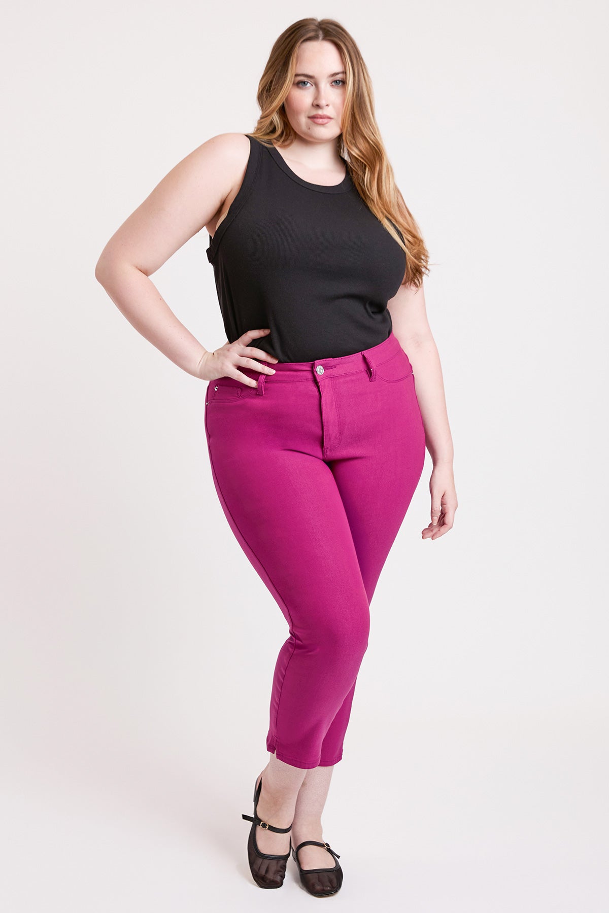 Women's Plus High Rise Hyperstetch Cropped Straight Pants