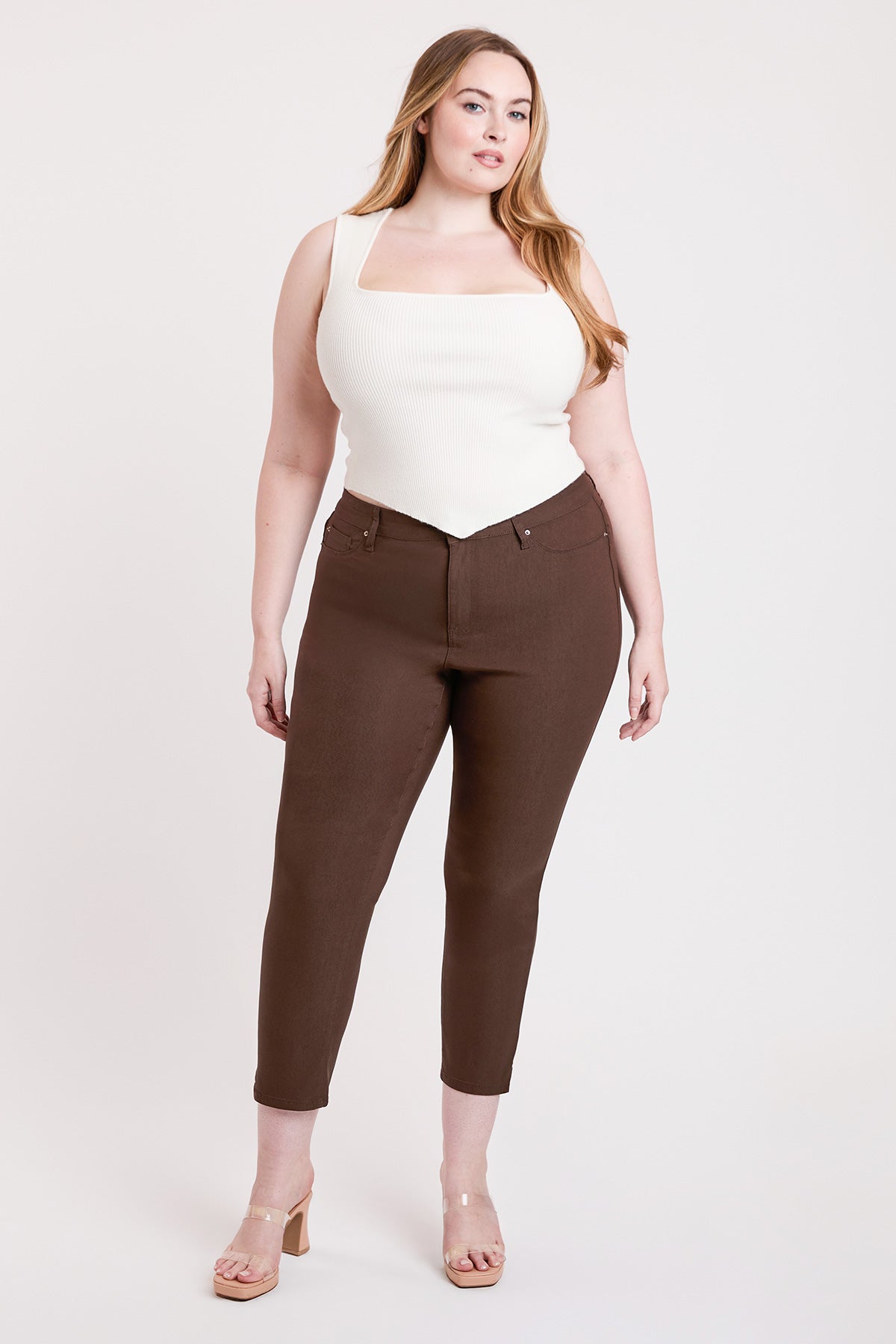 Women's Plus High Rise Hyperstetch Cropped Straight Pants