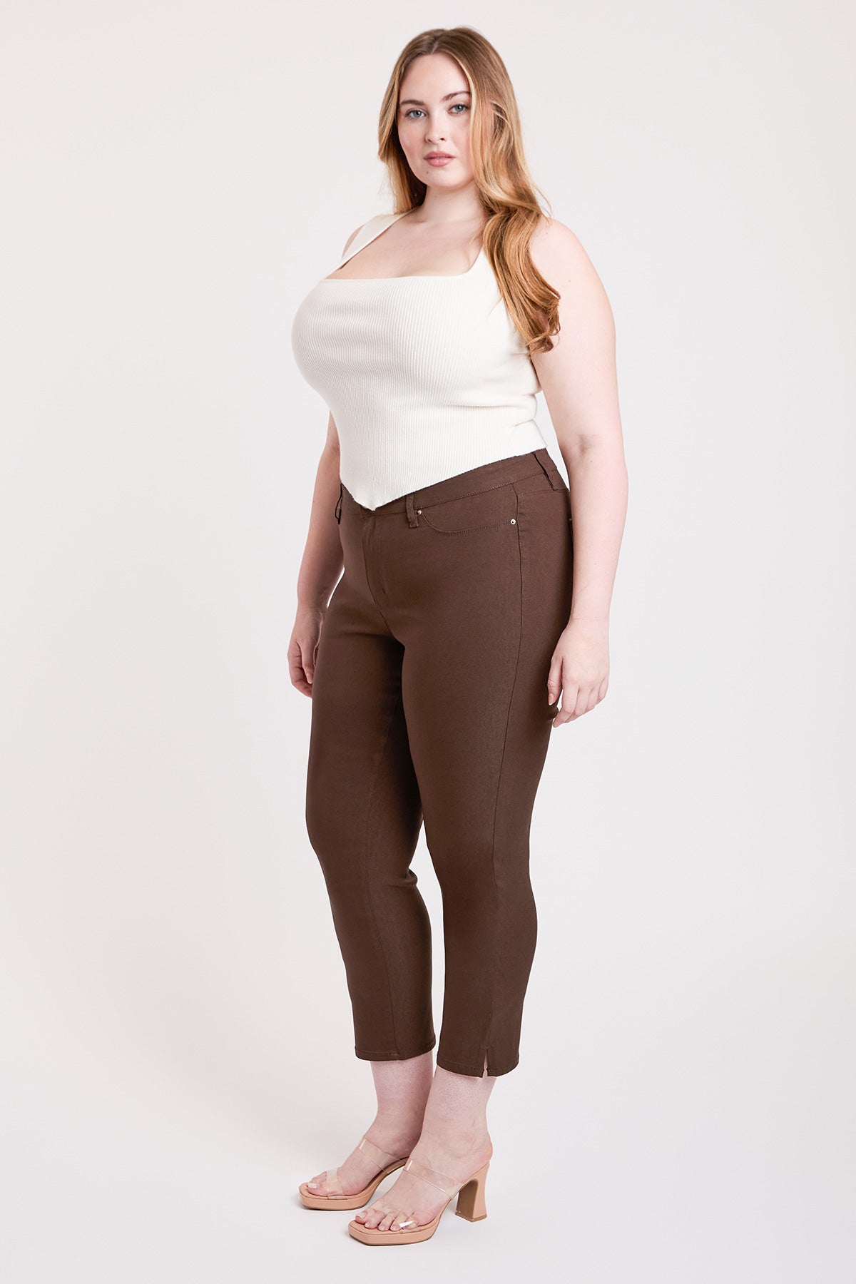 Women's Plus High Rise Hyperstetch Cropped Straight Pants