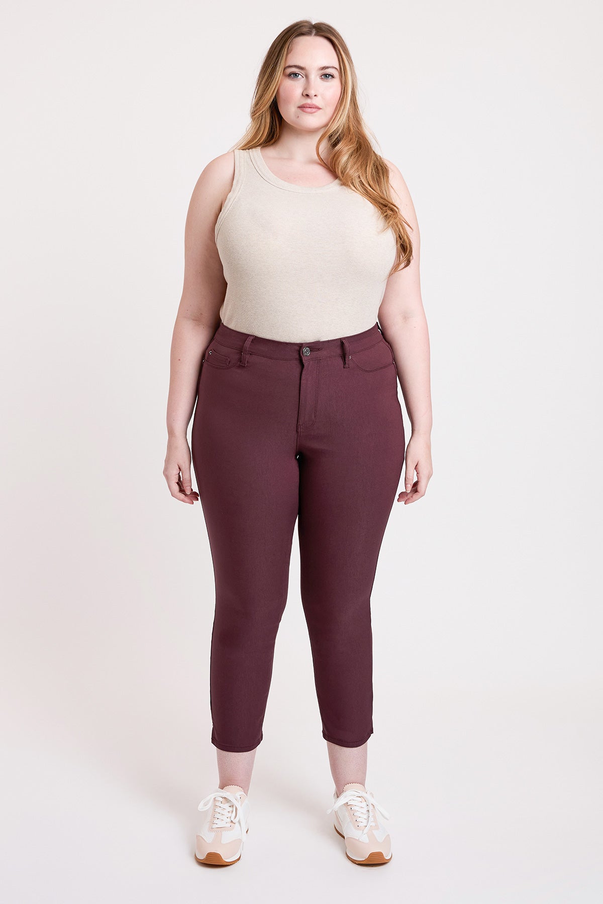 Women's Plus High Rise Hyperstetch Cropped Straight Pants