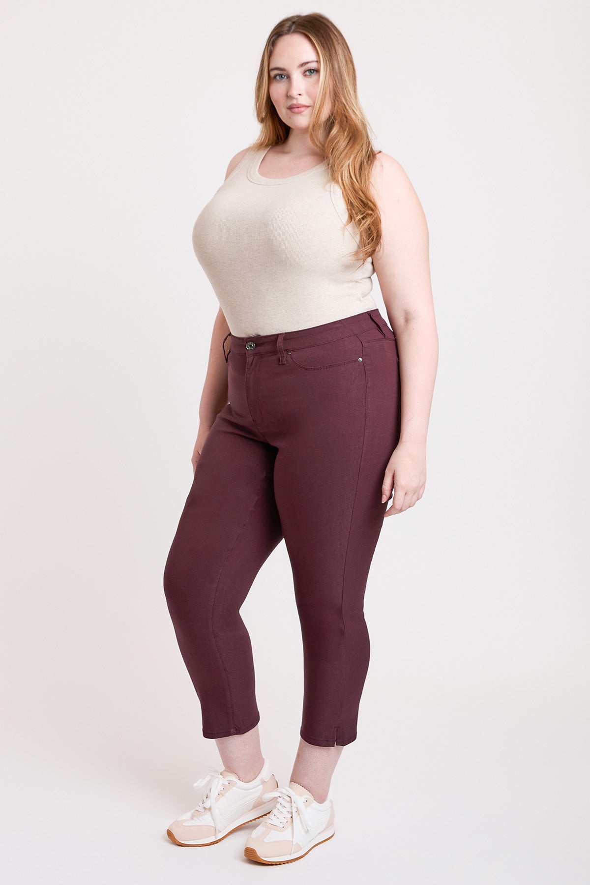 Women's Plus High Rise Hyperstetch Cropped Straight Pants