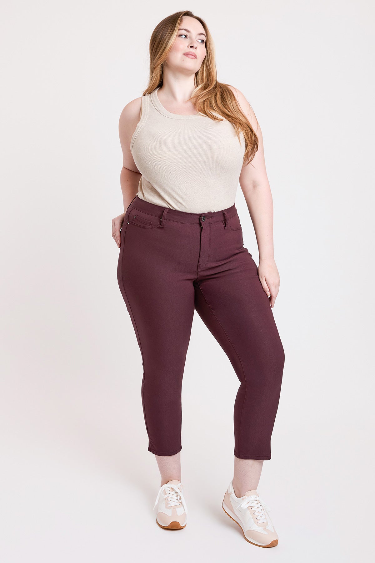 Women's Plus High Rise Hyperstetch Cropped Straight Pants