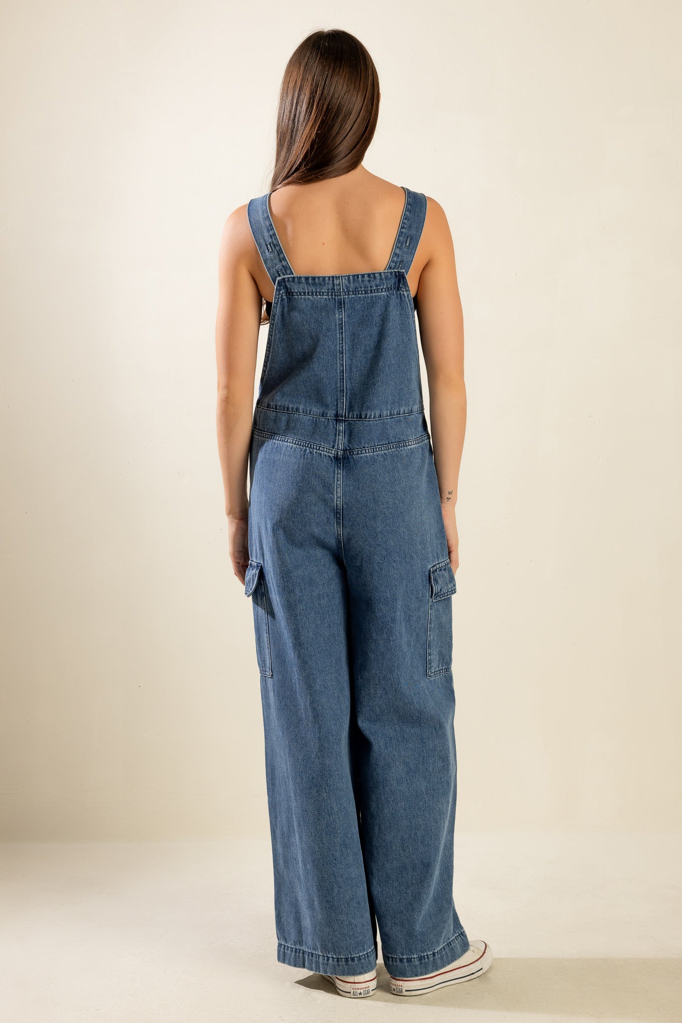 LET ME TALK DENIM CARGO PANTS