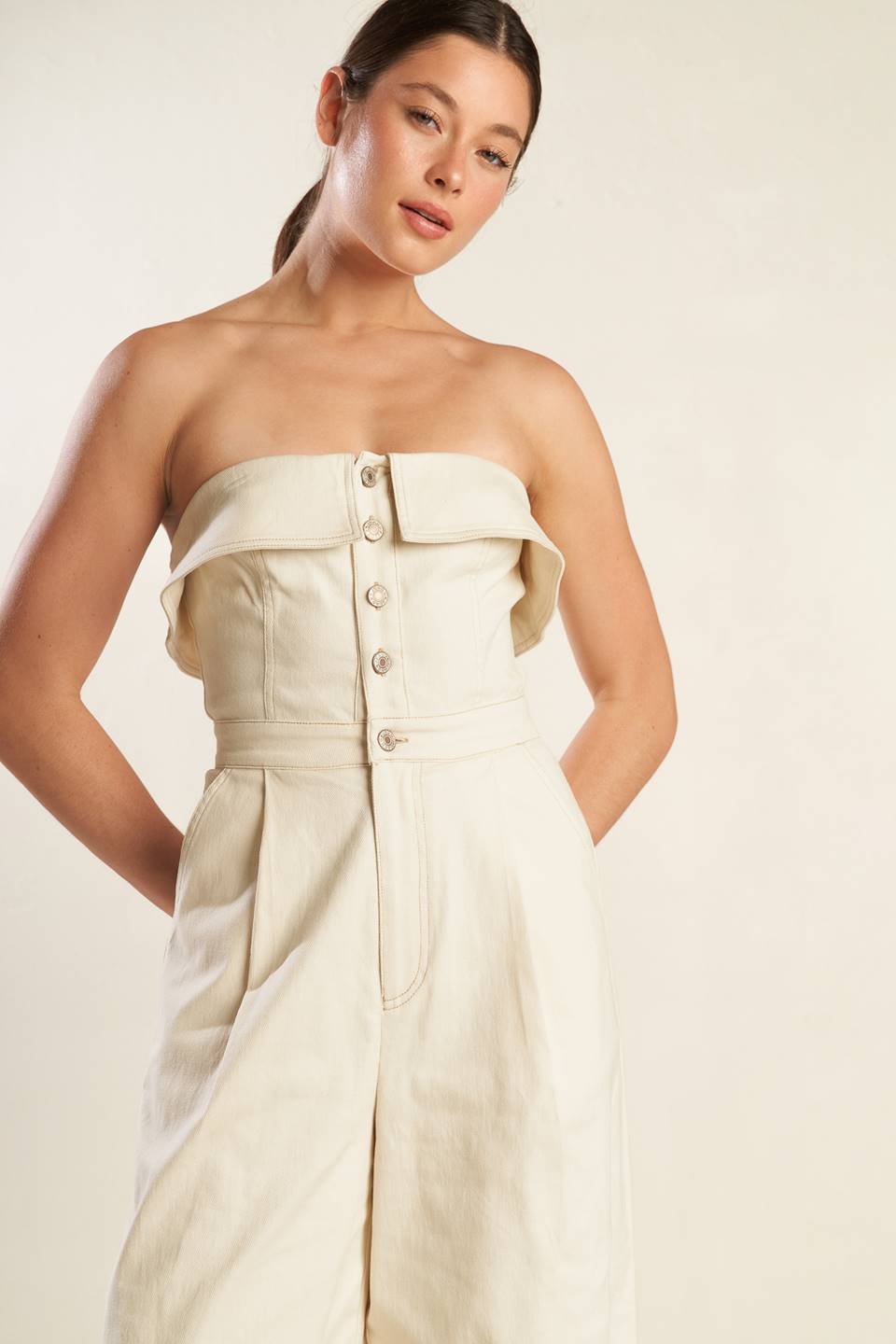 WEEKEND GETAWAY WOVEN JUMPSUIT