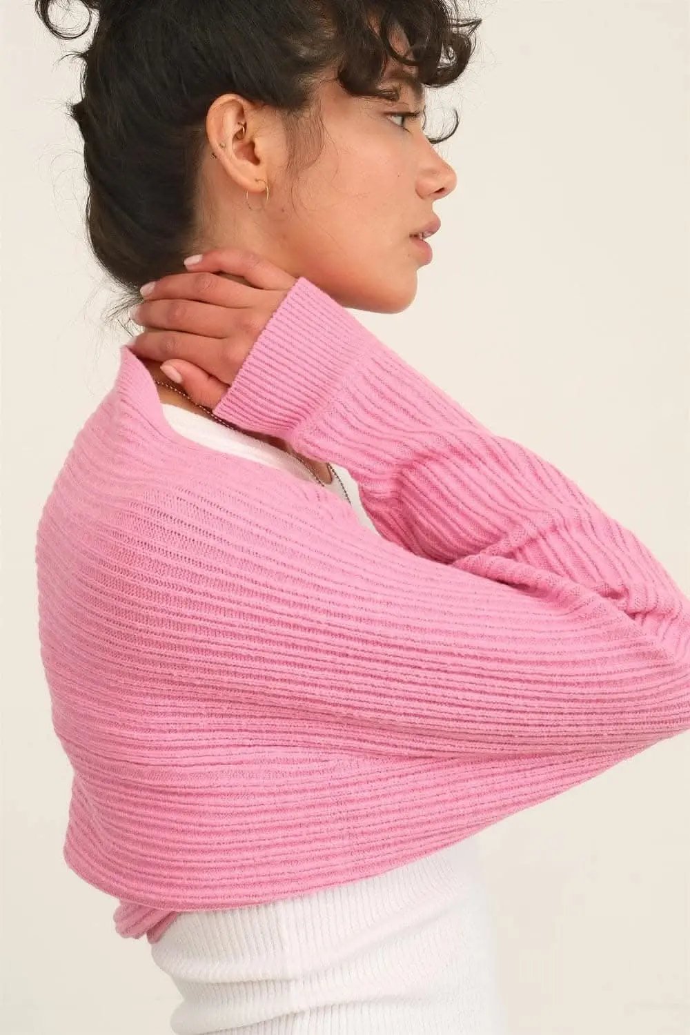 Sweaters Trendsi Ribbed Knit Bolero Women's Cropped Cardigan Layering Top - Soft & Chic