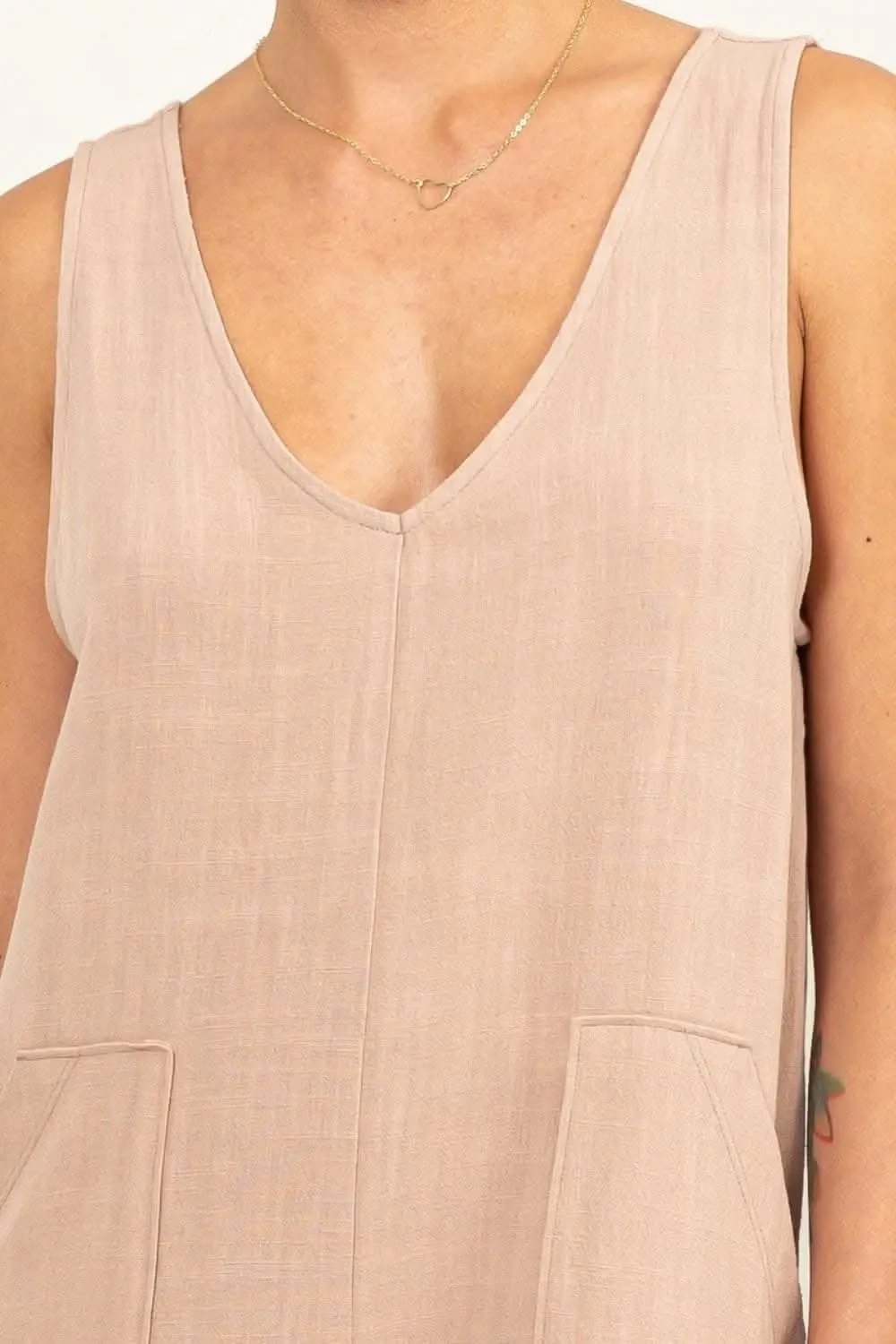 Shoes Trendsi V-Neck Romper Women's Casual Summer Jumpsuit with Pockets USA