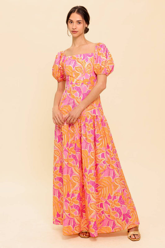 LITTLE LUXURIES WOVEN MAXI DRESS