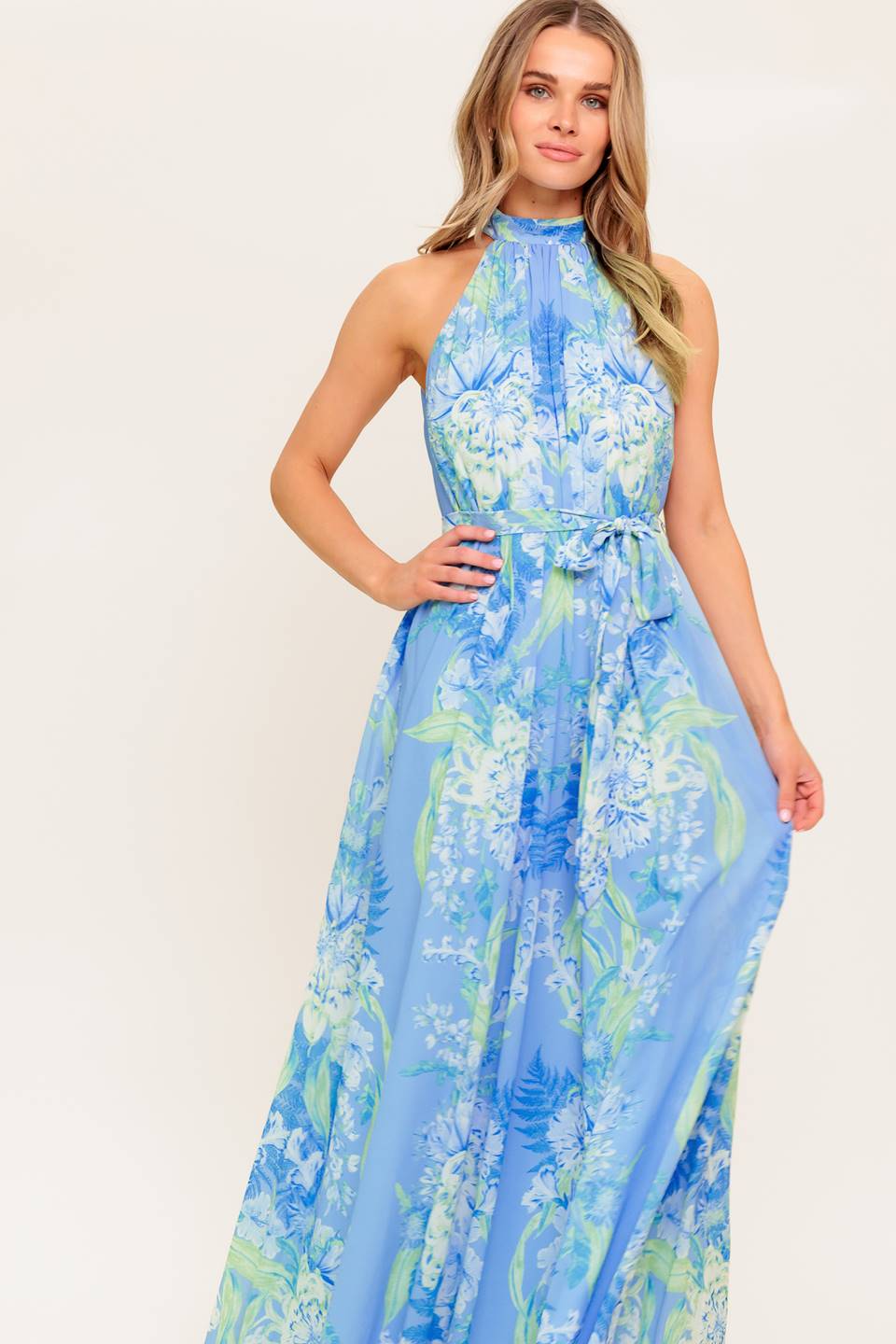 VACAY STATE OF MIND WOVEN MAXI DRESS