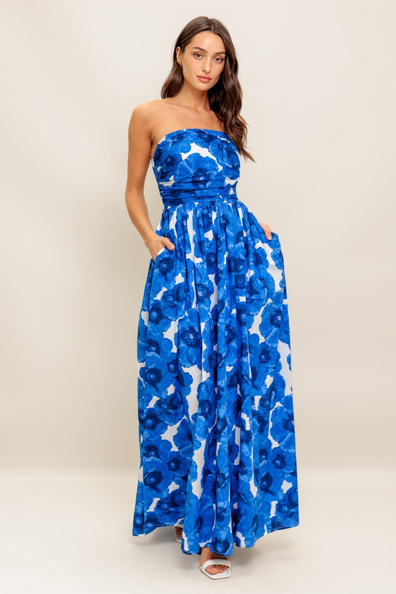 REGAL ROMANCE WOVEN MAXI DRESS
