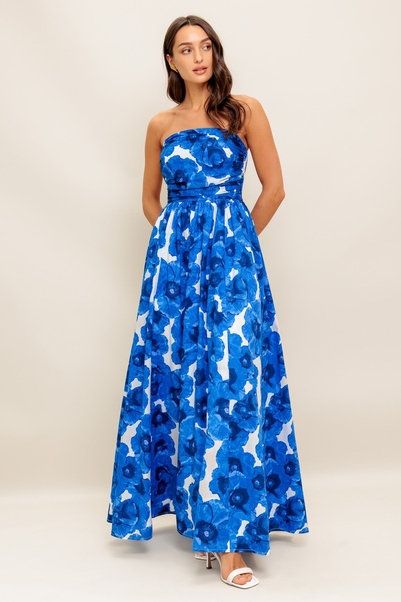 REGAL ROMANCE WOVEN MAXI DRESS