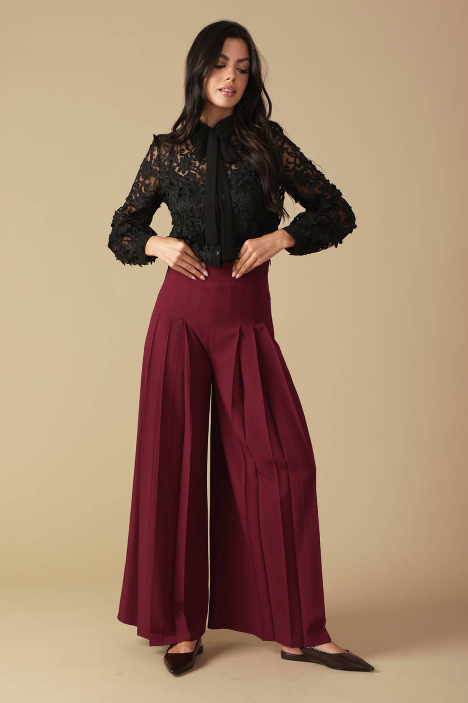 WANDERING HEARTS WOVEN PANTS