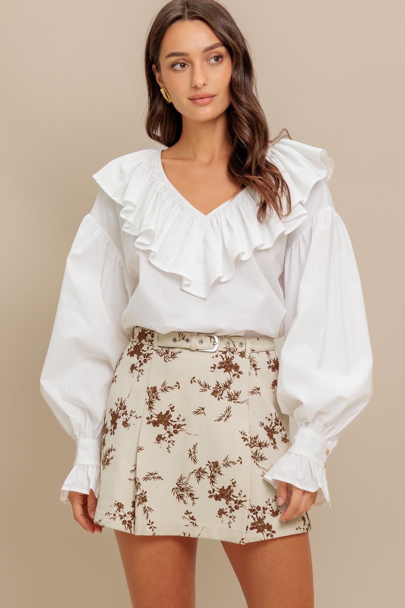 DAWN BLOSSOM WOVEN SKORT