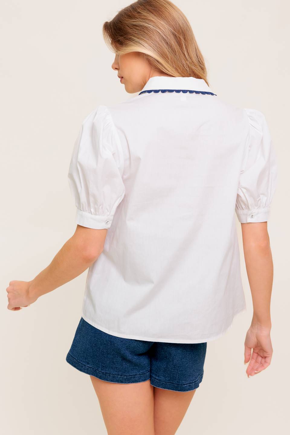 DEEP CONNECTION WOVEN TOP