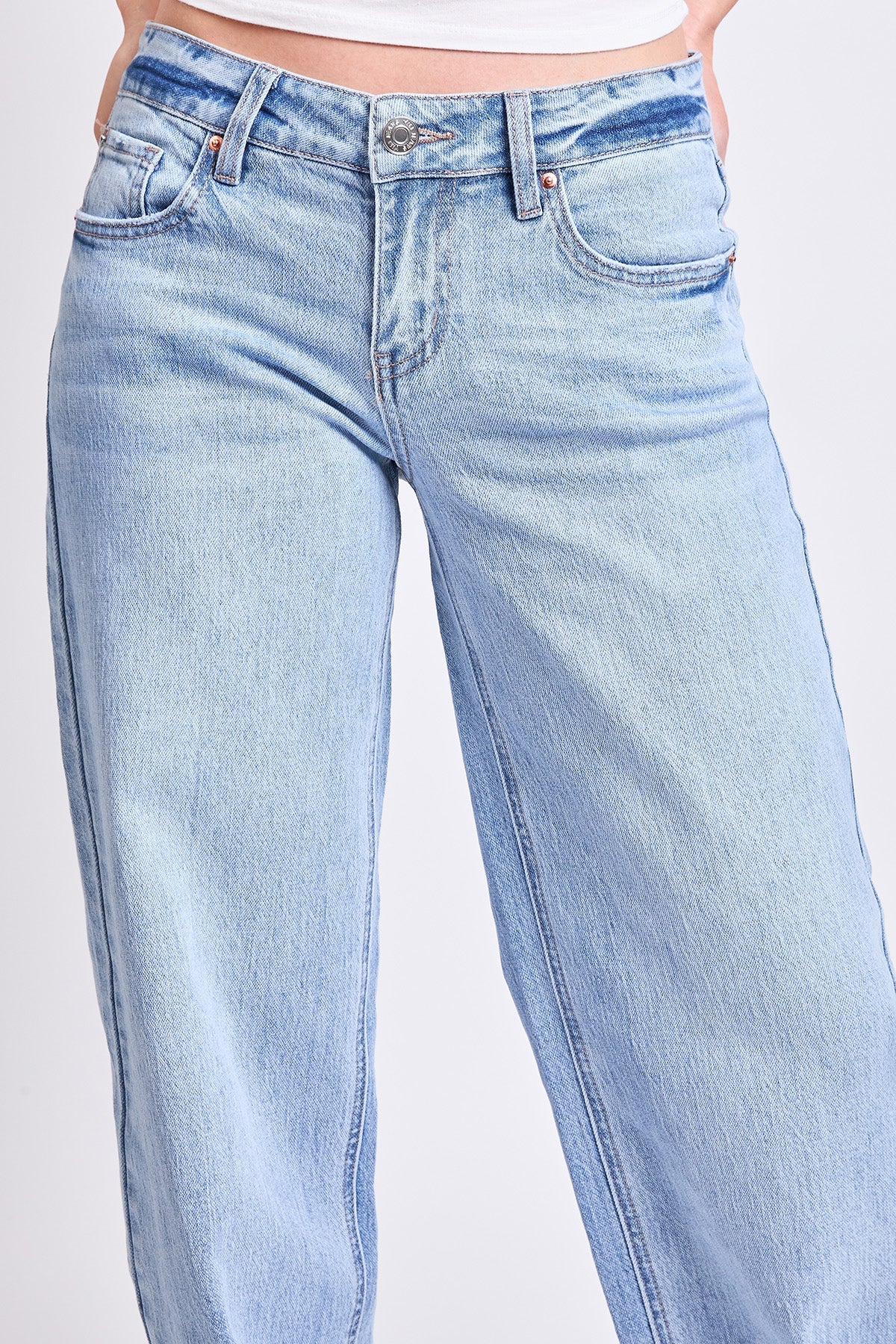 Women's Luxe Brittany Low Rise Wide Leg Jeans