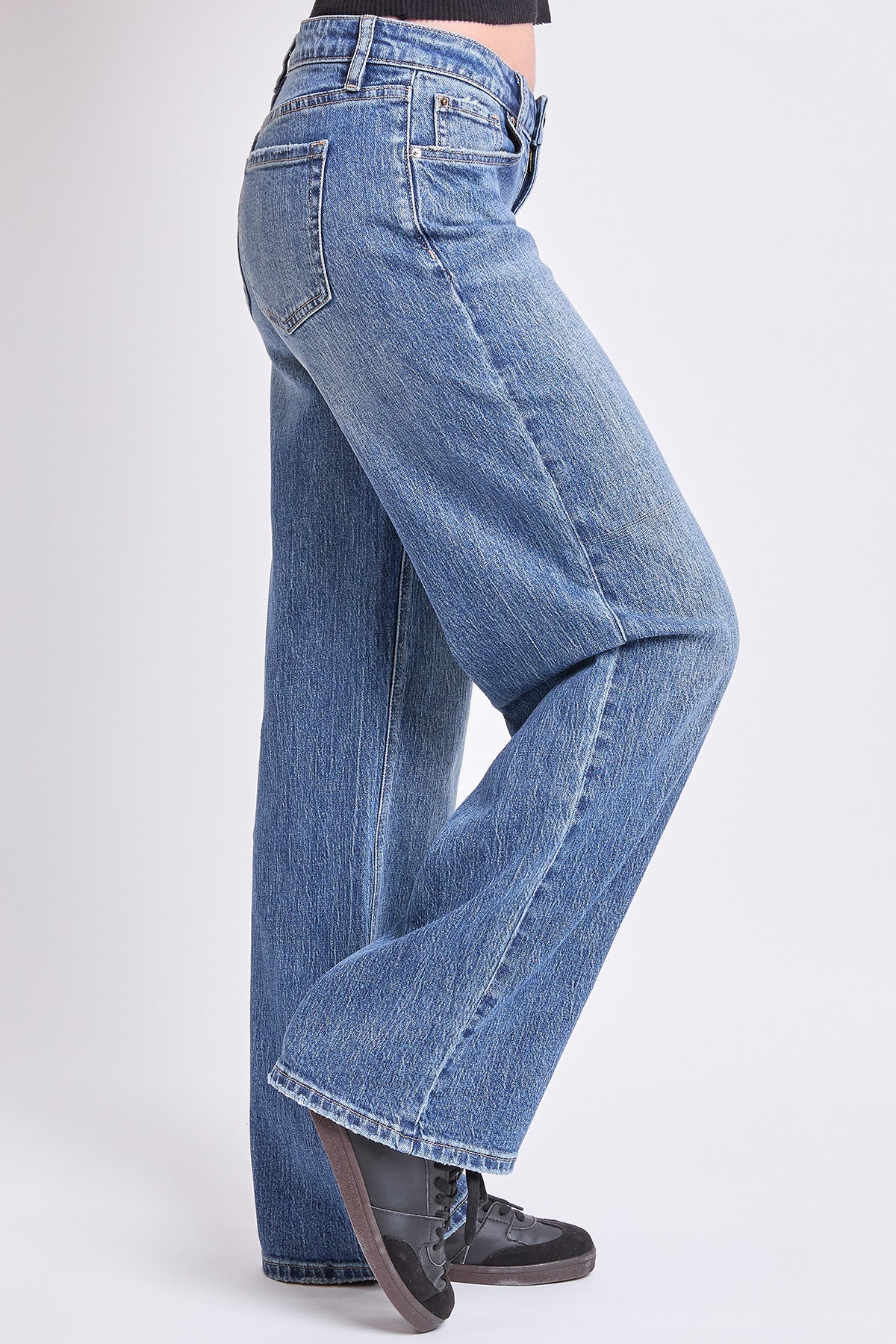 Women's Luxe Brittany Low Rise Wide Leg Jeans
