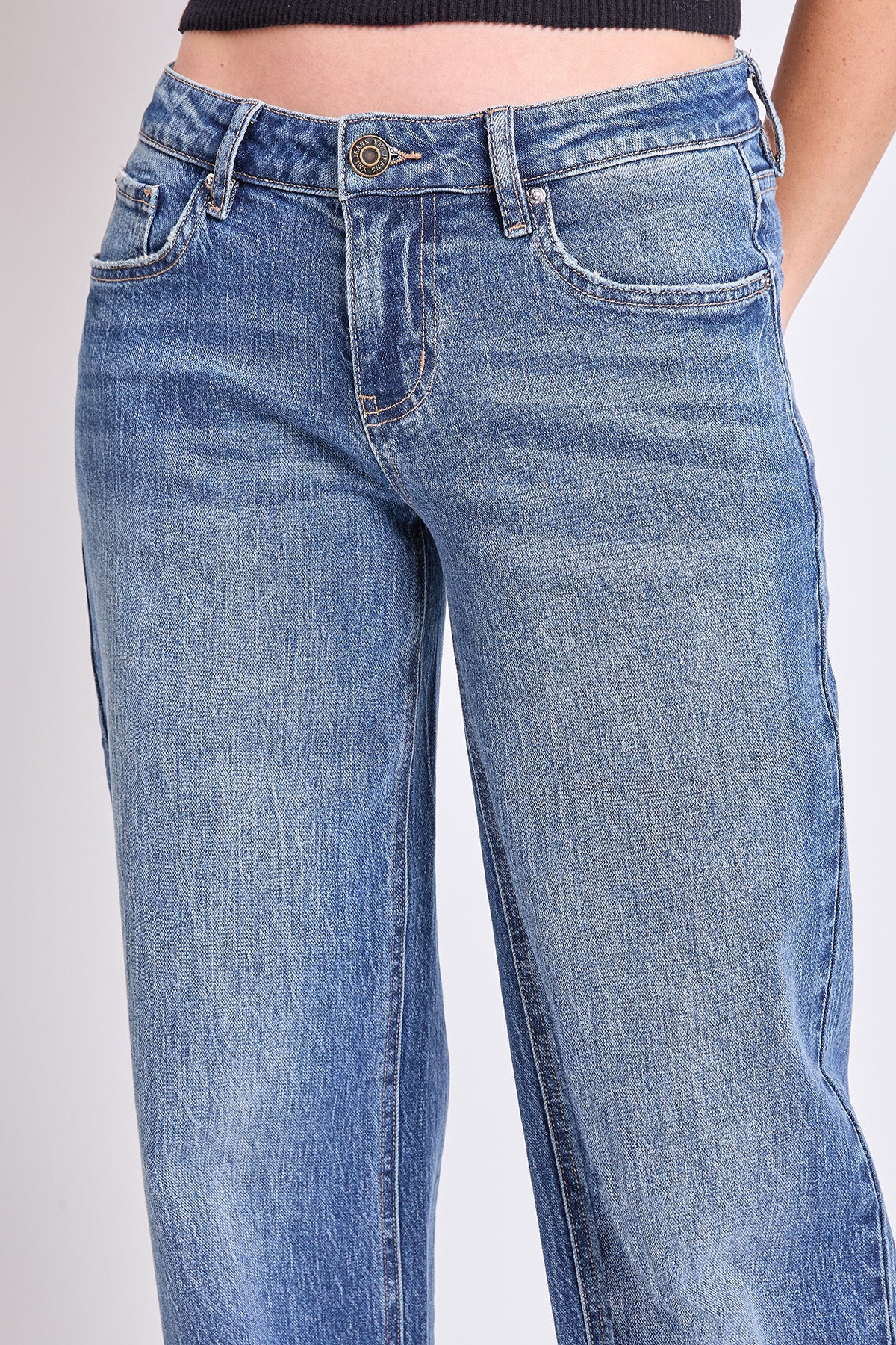 Women's Luxe Brittany Low Rise Wide Leg Jeans