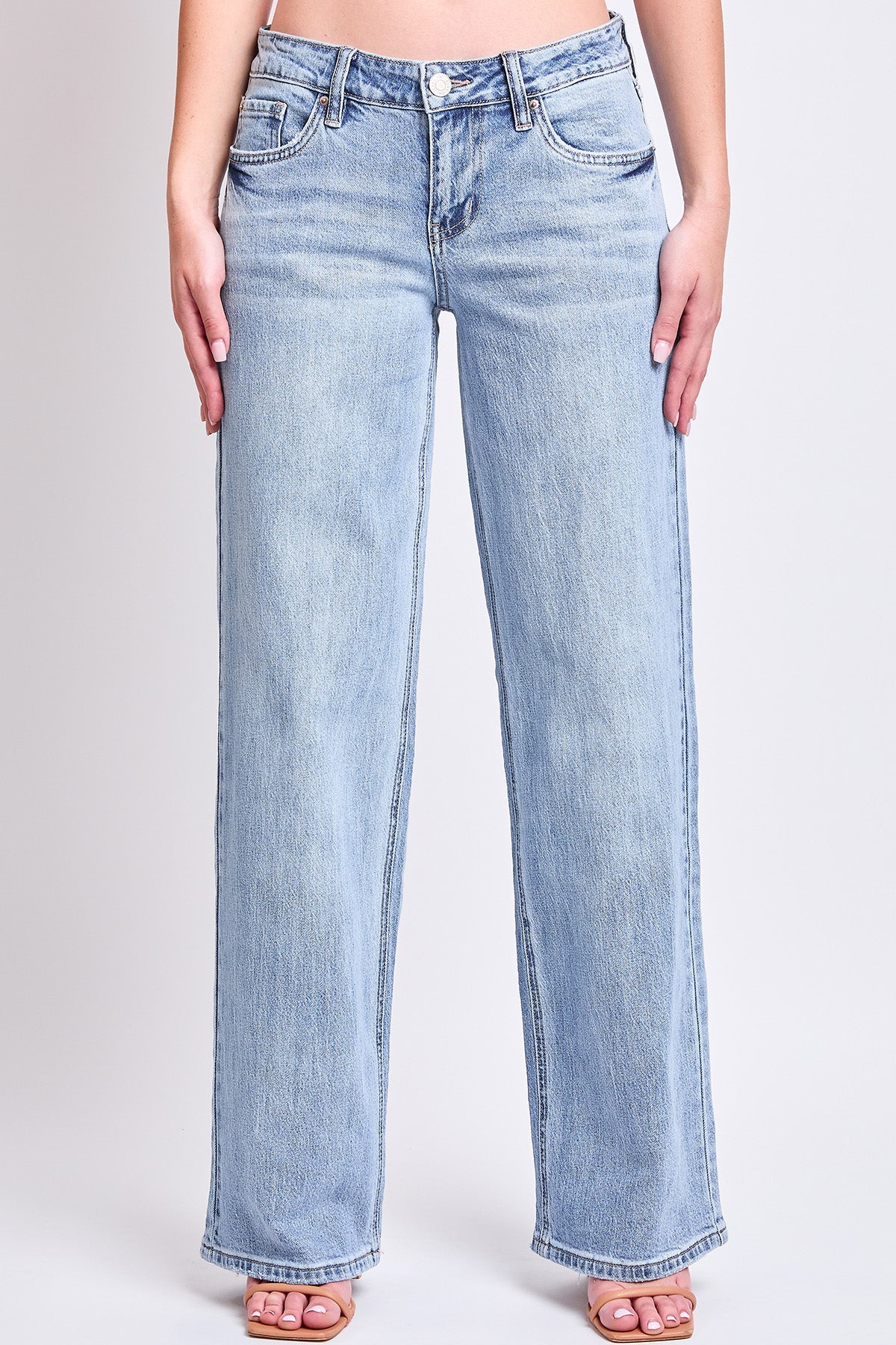Women's Luxe Brittany Low Rise Wide Leg Jeans