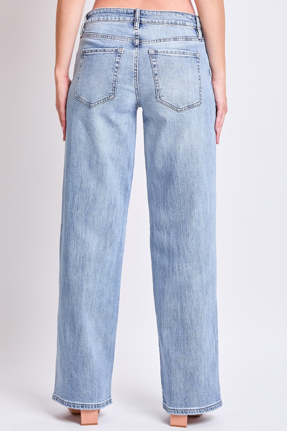 Women's Luxe Brittany Low Rise Wide Leg Jeans