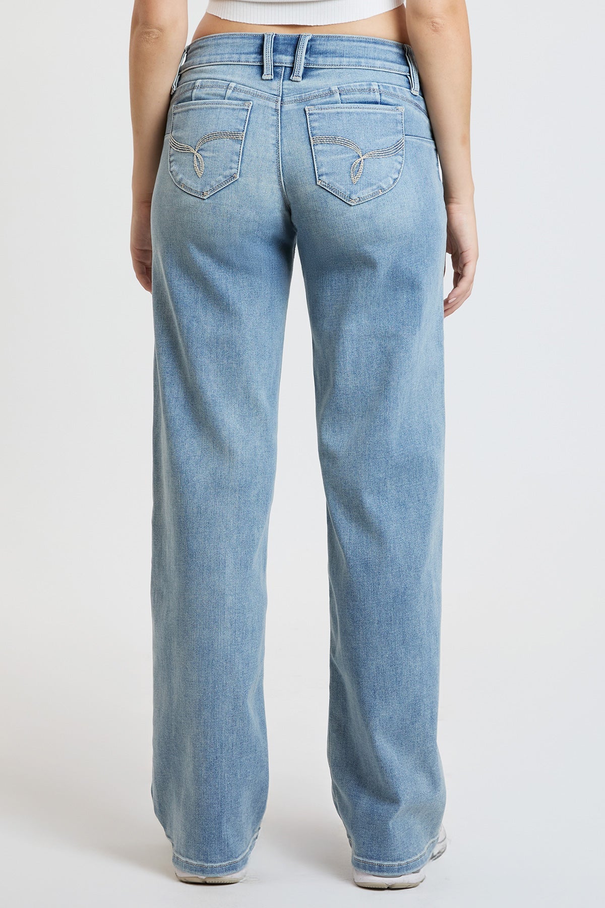 Women's Luxe Low Rise WannaBettaButt Wide Leg Jeans