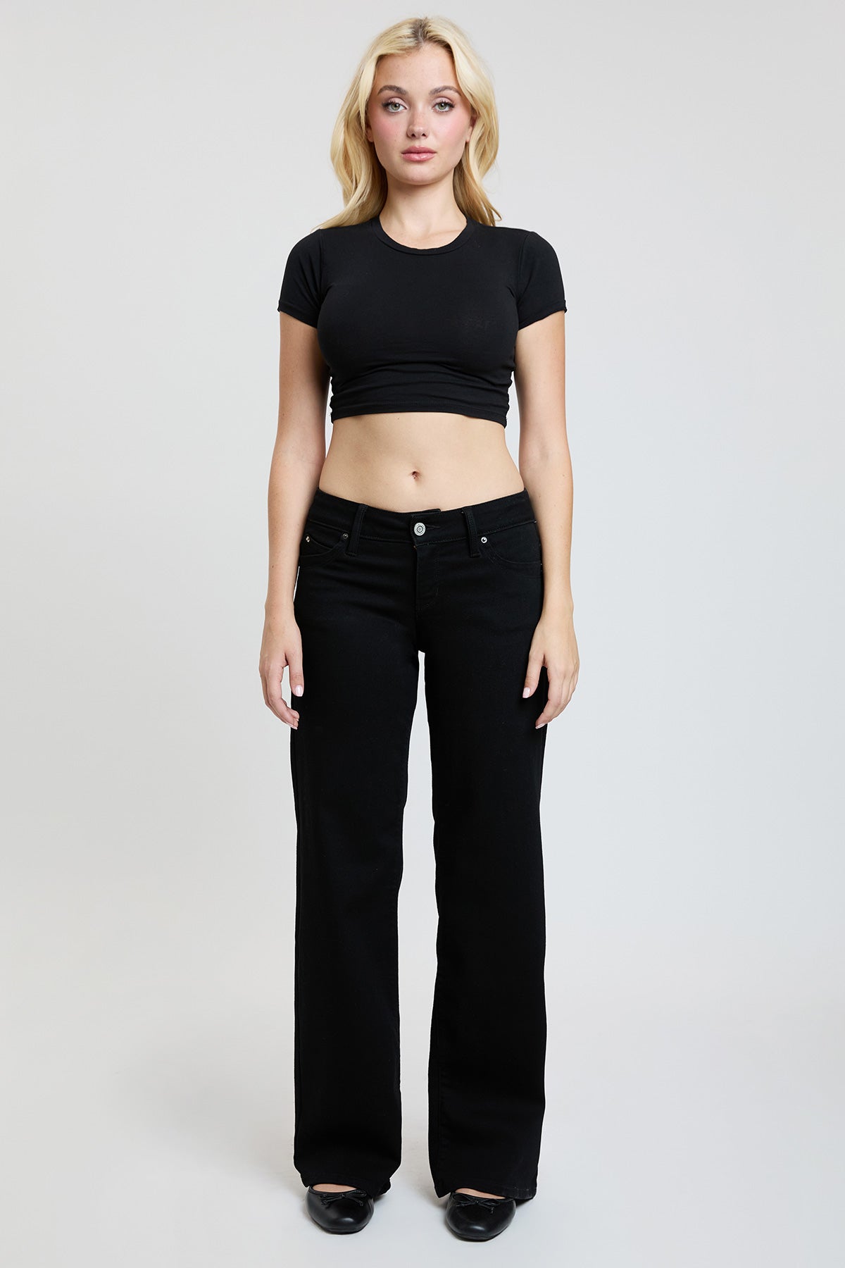Women's Luxe Low Rise WannaBettaButt Wide Leg Jeans