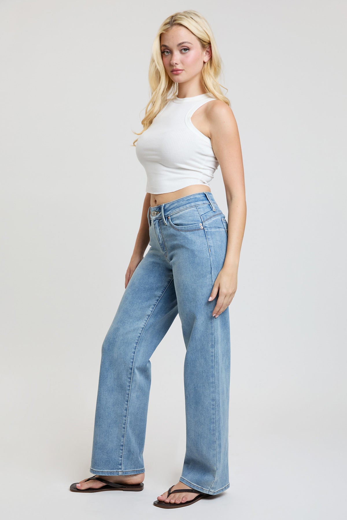 Women's Luxe High Rise WannaBettaButt Straight Leg Jeans