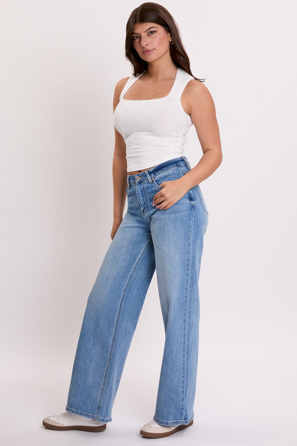 Women's Luxe Bella High Rise Wide Leg Jeans