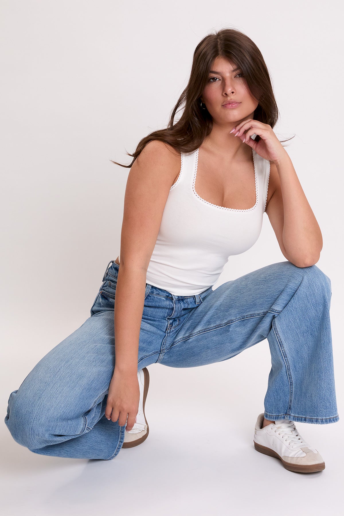 Women's Luxe Bella High Rise Wide Leg Jeans