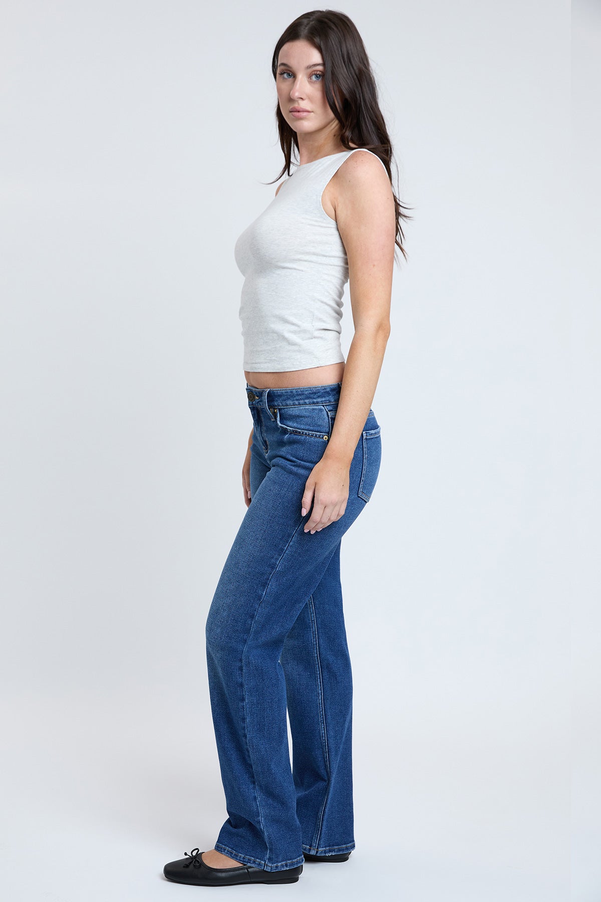 Women's Maddy Mid Rise Straight Leg Jeans