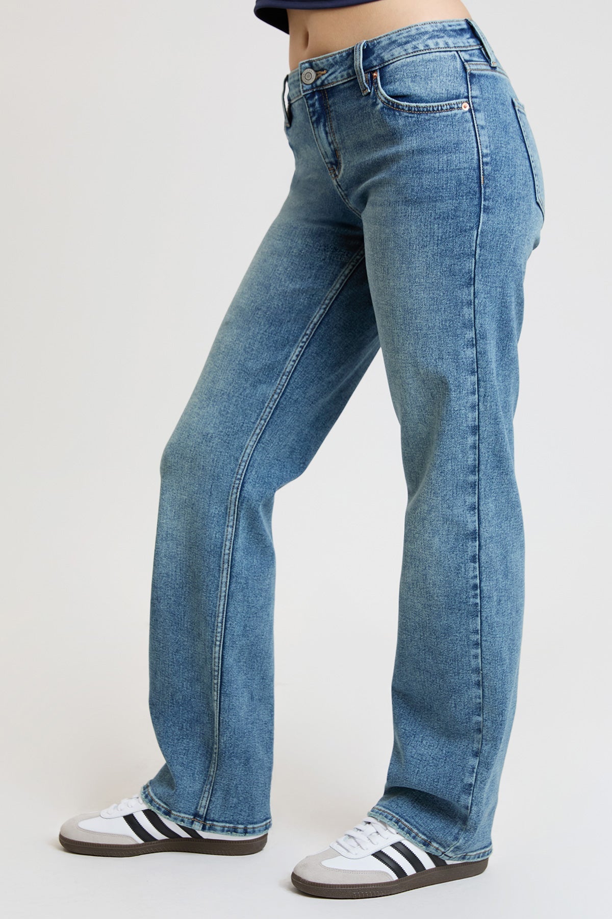 Women's Maddy Mid Rise Straight Leg Jeans