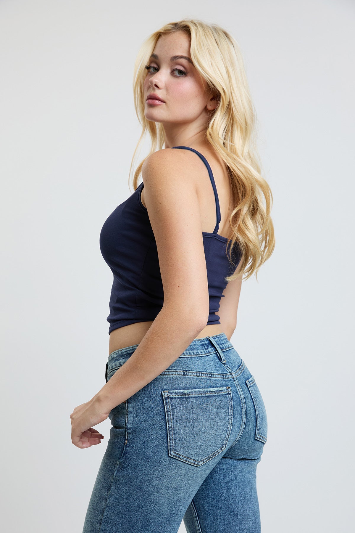 Women's Maddy Mid Rise Straight Leg Jeans