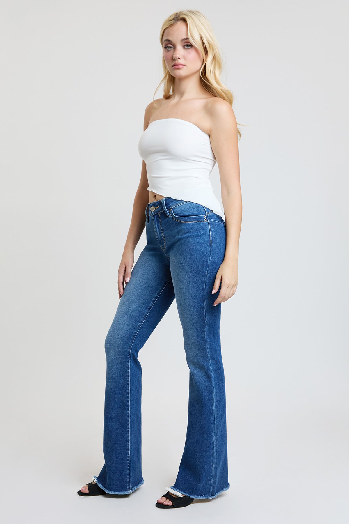 Women's Luxe High Rise WannaBettaButt Flare Jeans