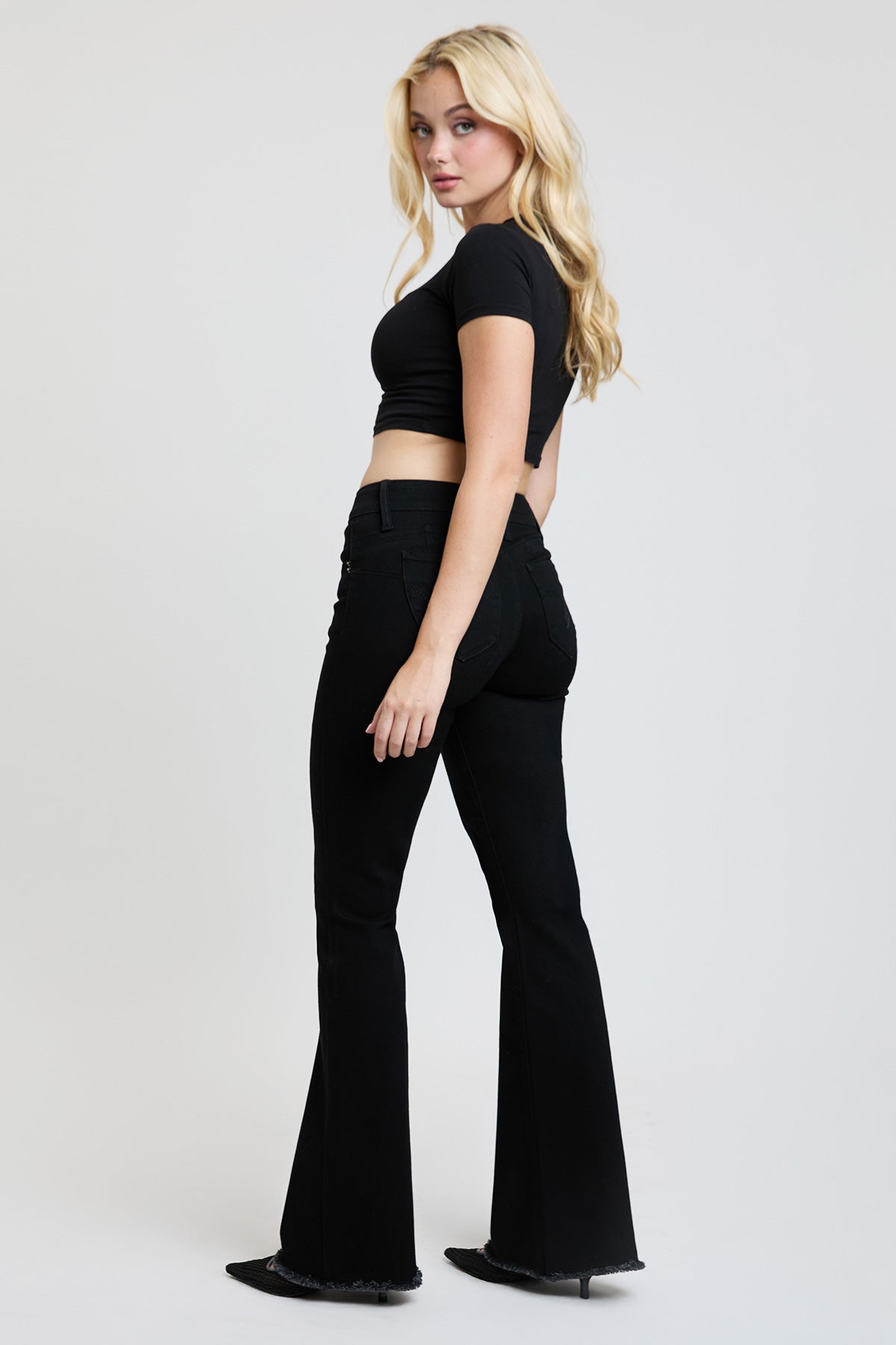 Women's Luxe High Rise WannaBettaButt Flare Jeans
