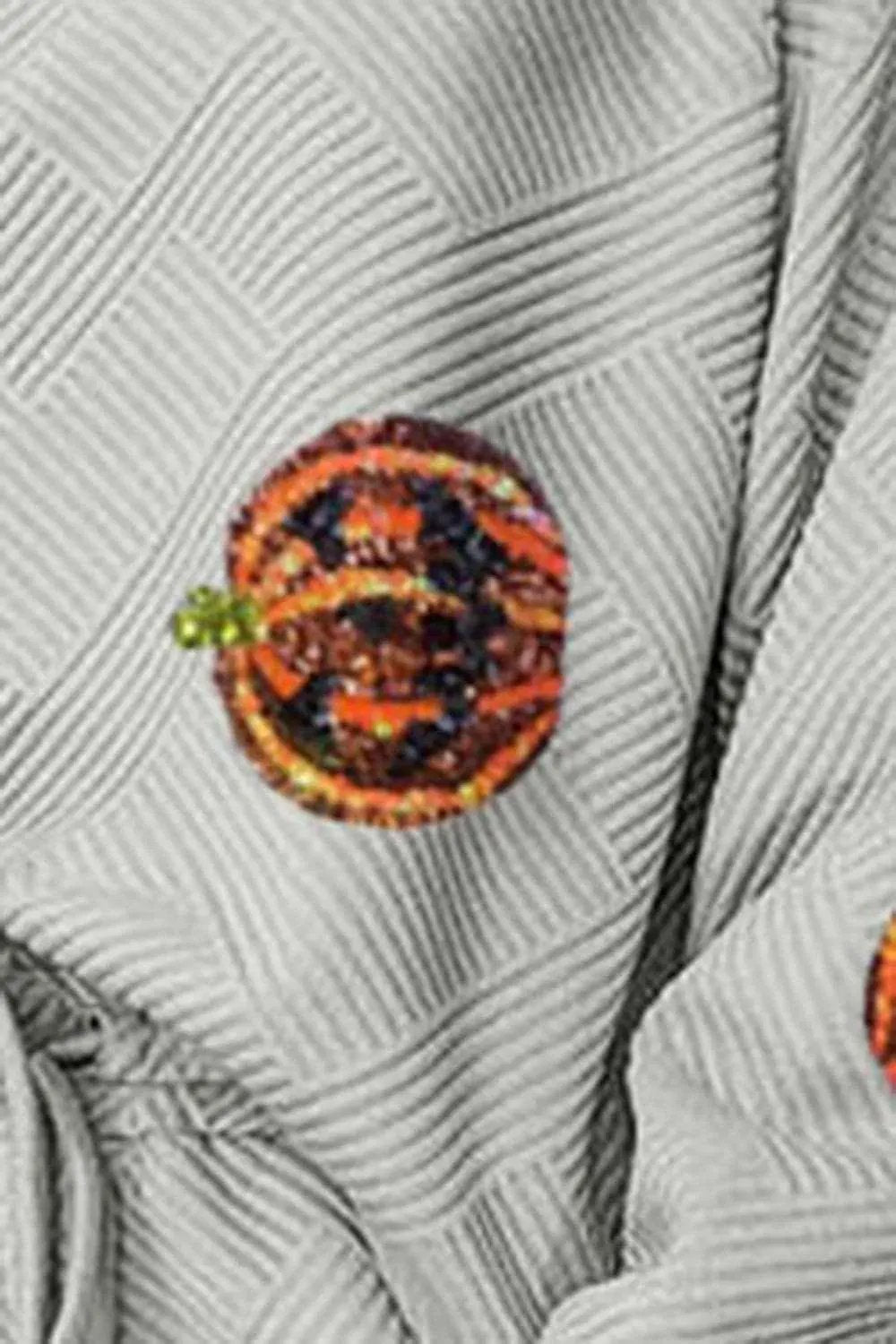 Two-Piece Sets Trendsi Sparkling pumpkin patch set with pockets