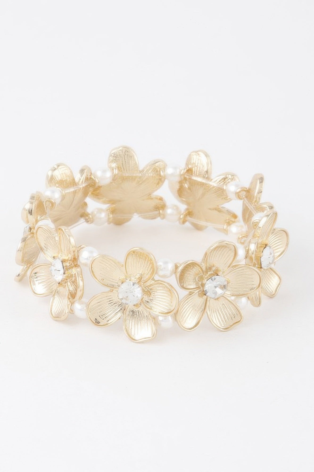 Jeweled Flower Bracelet